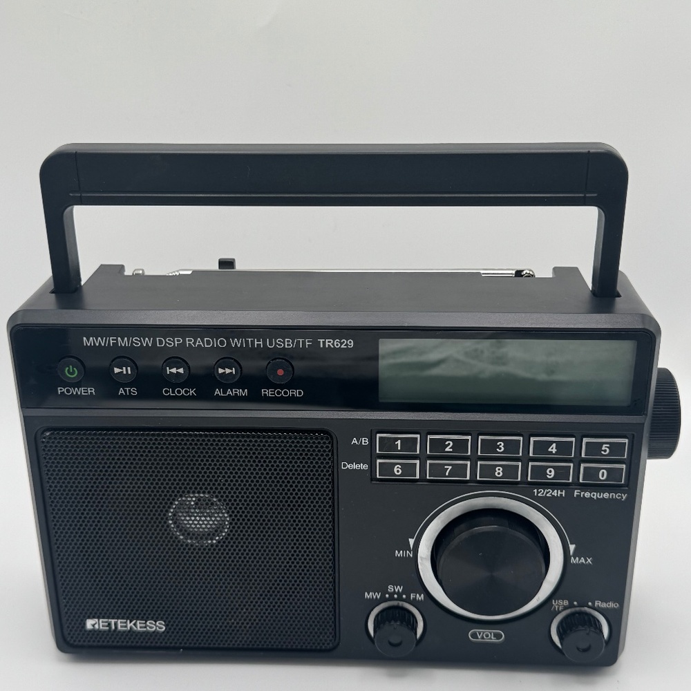 TR629 Radio FM/AM/SW LCD Digital Radio Recordable Sleep Timer TF/USB WORKING